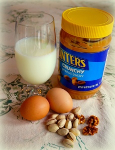 peanut butter egg milk